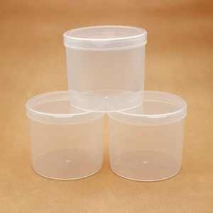 Stockage de bouffées de maquillage avec couvercle, boîte d'emballage en plastique ronde transparente en PP, boîte vide moulée par injection - Product Image 3