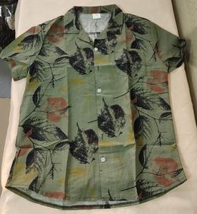 Chemise à manches courtes <span class=keywords><strong>en</strong></span> lin et coton pour homme, motif floral estival, ample et décontractée, hauts pour les vacances à la plage, chemises hawaïennes pour homme, grande taille <span class=keywords><strong>3X</strong></span> - Product Image 6