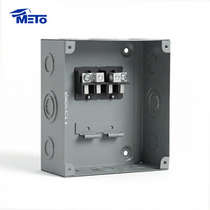 Caja de distribución eléctrica mcb de metal, 4 vías, monofásica, económica, Superior - Product Image 3