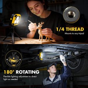6000mAh Rechargeable Magnetic Work <b>Light</b> 4000LM 30H Runtime ABS Portable <b>LED</b> Car Repair Emergency Lighting 4000LM Magnetic <b>Light</b> - Product Image 6