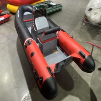 Bateau pneumatique à coque en aluminium haute vitesse Zhenbo RIB480, Hypalon/PVC, certifié CE, stable, durable, pour la pêche et la plongée, capacité 10 personnes