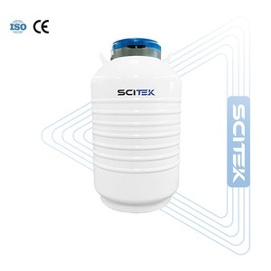 Réservoir d'azote liquide de laboratoire SCITEK 10-50L, structure en aluminium durable, durée de conservation statique de 130 jours, garantie de 3 ans, bouchon intelligent - Product Image 5