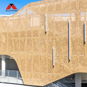 פאנל קיר מסך אלומיניום מודרני חיצוני דקורטיבי של אלומטיימס, פאנל חזית חרוט מחורר, עיצוב מתכת עמיד - Product Image 2