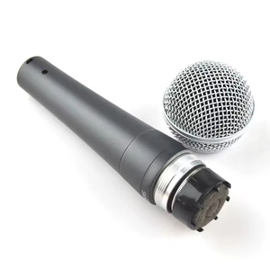 Micrófono Dinámico con Cable SM-58 de Mano para Karaoke, Amplificador de Guitarra y Kit de Batería de Precisión para <span class=keywords><strong>Tom</strong></span> y Redoblante, Instrumento, Color Negro - Product Image 2