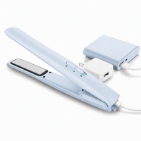 Pelurus Rambut Portabel Mini USB Tipe C Alat Penata Rambut Keramik Pemanas Cepat Ringan untuk Perjalanan 5V 2A