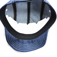 Gorra de 5 Paneles de Mezclilla de Algodón con Bordado Personalizado para Niños, Gorra de Sol para Bebés y Niños Pequeños, con Visera Suave, Sin Estructura, Ajustable, Estilo Campamento