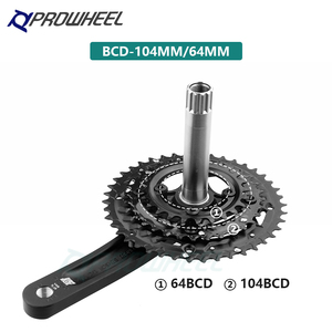 Pièces de vélo Prowheel MTB 3*9S/11/10S Pédalier 24/32/42T <span class=keywords><strong>Pignon</strong></span> Plateau de chaîne Boîtier de pédalier Bras de manivelle Plateau de chaîne - Product Image 5