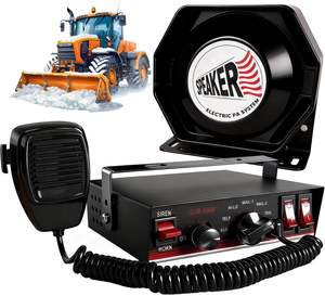 Sistem Sirine Kendaraan Darurat Plastik 150W 108-134dB Sirine Mobil Pemadam Kebakaran/Polisi Mode Yelp/Wail/Hi-Lo Tahan Air IP67 2-Arah - Product Image 1