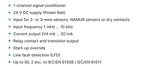 P+F KFD2-UFC-1.D อุปกรณ์กั้นสัญญาณแบบแยก 20~30V 1 อินพุต 4 เอาต์พุต ความปลอดภัยภายใน 0.001~10000Hz ของแท้จากเยอรมนี มีสินค้าในสต็อก - Product Image 3