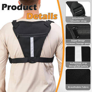 Sac de poitrine tactique gratuit, sac à bandoulière décontracté, sac à dos avec doublure en polyester pour les sports de plein air, les voyages, le transport dissimulé - Product Image 4