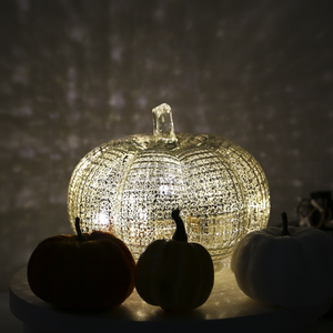 โคมไฟฮาโลวีน วันรับปริญญา วันขอบคุณพระเจ้า รูปฟักทอง แก้วใส ไฟ LED ส่องสว่าง ใช้พลังงานแบตเตอรี่ <span class=keywords><strong>ไร้</strong></span><span class=keywords><strong>สาย</strong></span> ทนทาน ปลอดภัย เป็นมิตรกับสิ่งแวดล้อม ใช้ซ้ำได้ - Product Image 3