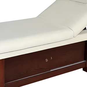 Cama facial de madera ajustable con armario de almacenamiento grande, mesa de <span class=keywords><strong>masaje</strong></span> con respaldo 102, muebles de cuero para uso en <span class=keywords><strong>Spa</strong></span> o clínica - Product Image 4
