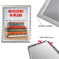 En gros Personnalisation A1 Affiche Cadre 24x36 Film Publicité En Aluminium Affiche Cadre snap cadre publicité affiche
