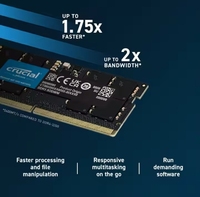Crucial 32 Go DDR5-4800 ordinateur portable RAM ECC Fonction 16G Capacité SODIMM Stock Disponibilité