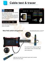 Testeur de vidéosurveillance écran tactile 7 pouces, pour tester vidéo, caméra 8MP TVI TVI CVI AHD SDI EX SDI/IP/analogique, cctv