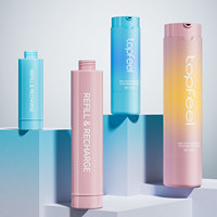 Bouteille Airless à Double Paroi Rechargeable en PP Écologique 30ml 50ml, Bouteille Pompe Airless Cosmétique Recyclable PCR pour Soins de la Peau