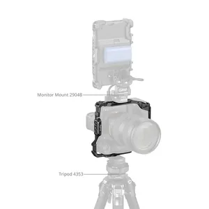 Jaula para cámara <span class=keywords><strong>Sony</strong></span> A7 V/7 IV/7R V/7R IV/<span class=keywords><strong>7S</strong></span> III/A1 con agarre vertical VG-C4EM, placa Arca Swiss, doble cold shoe y riel NATO de 1/4 de pulgada - Product Image 6