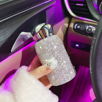 Portable filles intérieur accessoires Kit étincelant cristal vide tasse strass isolé bouteille d'eau Bling voiture accessoires pour