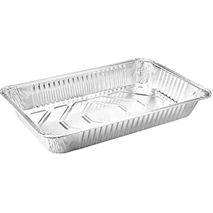 280ml Silver Rectangular Aluminum <b>Foil</b> Food <b>Container</b> - Airline & Aircraft Catering Tray for Cake & Meal - Product Image 4