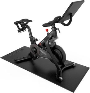 Tapis de protection pour vélo Peloton, elliptique et tapis de course, en PVC de 6 mm d'épaisseur, 36x72 pouces, fabriqué à la machine, résistant aux taches et antidérapant - Product Image 1