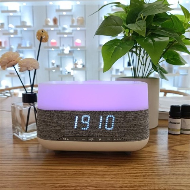 Intelligent Led Changing Color Scent Mist air Ultrasonic Humidifier with Blue Tooth Music Speaker Essential Oil Aroma Diffuser
