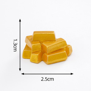 Set de Figuras de Lingotes de Oro en Miniatura, Decoración Feng Shui para la Fortuna y la Riqueza, para <span class=keywords><strong>el</strong></span> Hogar y Micro Paisajes - Product Image 5