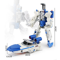 Mainan Robot Kapal Perang Transformasi 23cm 5 in 1 Seri Kombinasi Figur Aksi Dari Set City Defenders SINCO