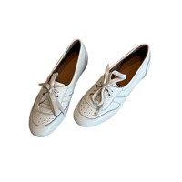 Chaussures plates en cuir vintage à lacets et nœuds, coupe basse, respirantes et antidérapantes pour femmes, idéales pour les trajets quotidiens, toutes saisons - Vente en gros OEM/ODM