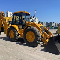 Chargeuse-pelleteuse JCB 4CX d'occasion, importée, modèle 2023, moteur 74 kW, pompe, charge nominale 7,5 tonnes, poids de la machine 7500 kg, en stock