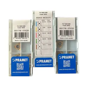 Pramet Turning CNC Blades TN 16NR100W T8030 100 Original Hardcarbide Indexable Threading Inserts Cutting Tools