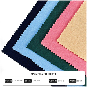 Bán buôn giá rẻ pháp Terry chải spun poly Fleece dệt <span class=keywords><strong>Polyester</strong></span> mà không spandex vải telas cho người đàn ông Hoodies - Product Image 2