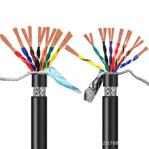 Cable de Alimentación Blindado H05VV-F RVVP de 450V con Malla de Cobre Estañado, 24AWG <span class=keywords><strong>22AWG</strong></span>, Revestimiento de PVC para Protección EMI - Product Image 1