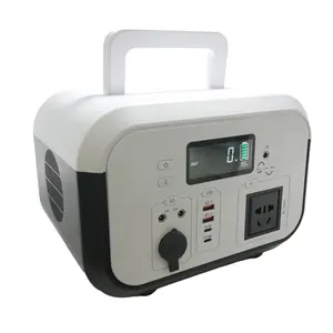 High Efficiency 600W 576WH Camping Power Bank Outdoor Portable Power Station with MPPT Controller and Cigar Lighter