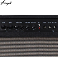 Amplificateur de basse combo 60W 12 pouces 8 ohms pour scène et entraînement, avec prise casque et sortie haut-parleur externe, OEM ODM, vente en gros, direct usine