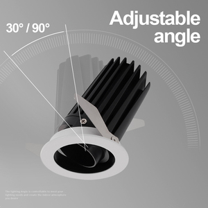 SYNNO <span class=keywords><strong>Precio</strong></span> competitivo Diecast Aluminio Ángulo ajustable Downlight Iluminación interior Empotrada COB Arandela <span class=keywords><strong>de</strong></span> pared Foco - Product Image 6