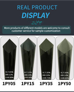 Film adhésif de Protection UV pour vitres de voiture, noir, 10 couches, 1PY, Protection contre les UV, 5% 15% 35% 50% VLT - Product Image 4