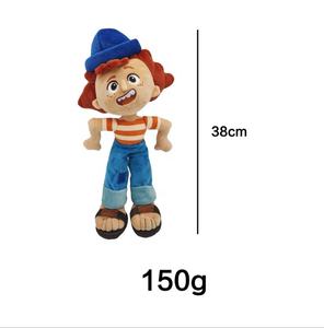 Peluche Monstre Marin Luca Alberto 38 cm, Peluche Douce pour Fille, <span class=keywords><strong>Dessin</strong></span> <span class=keywords><strong>Animé</strong></span> Violet, Certifiée EN71, 100% Coton PP, Cadeau d'Anniversaire pour Enfants - Product Image 4