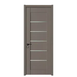 Puertas Interiores y Exteriores de Estilo Moderno Americano, Puertas de <span class=keywords><strong>Madera</strong></span> de Melamina Insonorizadas y Económicas para el Hogar - Product Image 1