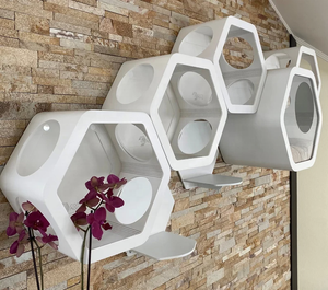 Designer Holzhaus Katzenmöbel für den Innenbereich, Kletterregal für Katzen, Wandregale aus Holz, Katzenspielzeug, Katzenbaum - Product Image 4