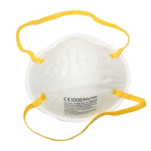 <span class=keywords><strong>Masque</strong></span> anti-poussière <span class=keywords><strong>FFP2</strong></span> en forme de coupelle certifié CE, couleur blanche, EN149, avec pince-nez réglable - Product Image 2