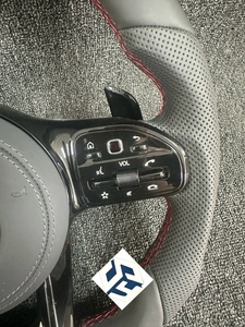 Volant personnalisé en cuir semi-perforé pour Mercedes Benz <span class=keywords><strong>AMG</strong></span> W205 W212 W213 X217 W217 W166 W222 S400 GLE GLC GLB - Product Image 4