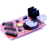 Contrôleur d'affichage LED HD monocouleur/bicouleur HD-U6B avec port USB pour module d'affichage LED P10