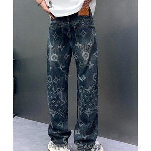 <span class=keywords><strong>Jeans</strong></span> de travail amples <span class=keywords><strong>pour</strong></span> hommes, best-sellers, style streetwear hip-hop, jacquard, motif unique, <span class=keywords><strong>jeans</strong></span> <span class=keywords><strong>pour</strong></span> hommes - Product Image 5