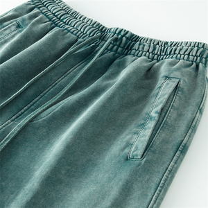 Pantalones Deportivos Unisex de Algodón 100%, Estilo Casual Urbano, Corte Holgado, Tinte Liso, Lavado Ácido, con Logotipo Personalizado - Product Image 5