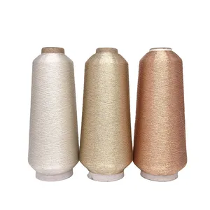 St Type Bronze Color 150d 600d Pure Gold Silver Metallic Yarn Embroidery Thread Metallic Thread For Weaving Tape