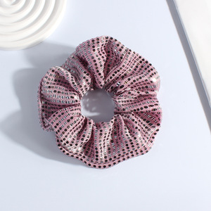 Chouchous en maille à paillettes brillantes, élastiques et ajourés, pour femmes, pour les fêtes et le quotidien - Product Image 6