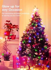 Smart <b>Led</b> Christmas <b>Tree</b> <b>Lights</b> Garland Remote Control 12m USB Diwali <b>Lights</b> Copper Wire Holiday String <b>Lights</b> Decoration - Product Image 6