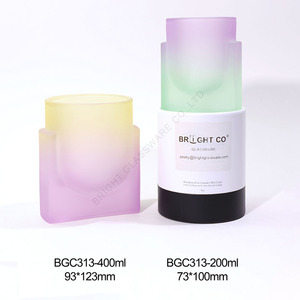 Envases <span class=keywords><strong>de</strong></span> <span class=keywords><strong>vidrio</strong></span> reciclables al por mayor para velas, recipientes vacíos <span class=keywords><strong>de</strong></span> 10 oz, frascos esmerilados con tapas para hacer velas. - Product Image 6