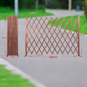 Clôture temporaire pour <span class=keywords><strong>potager</strong></span> de cour extérieure 1,8 m, cadre en <span class=keywords><strong>bois</strong></span> traité thermiquement, haute intimité, couleurs variées, facile à assembler pour - Product Image 3