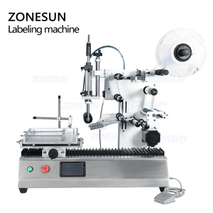 ZONESUN ZS-TB180 Bán Tự Động Nước Hoa Bảng Phẳng Top Máy Tính Để Bàn Sticker Dính Vuông Chai Dán Nhãn Máy Bay - Product Image 4